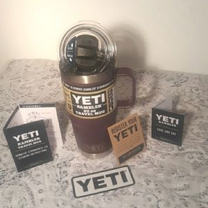 NWT 20oz YETI Nordic Purple Rambler Travel Mug w/ Stronghold Twist-Off Lid